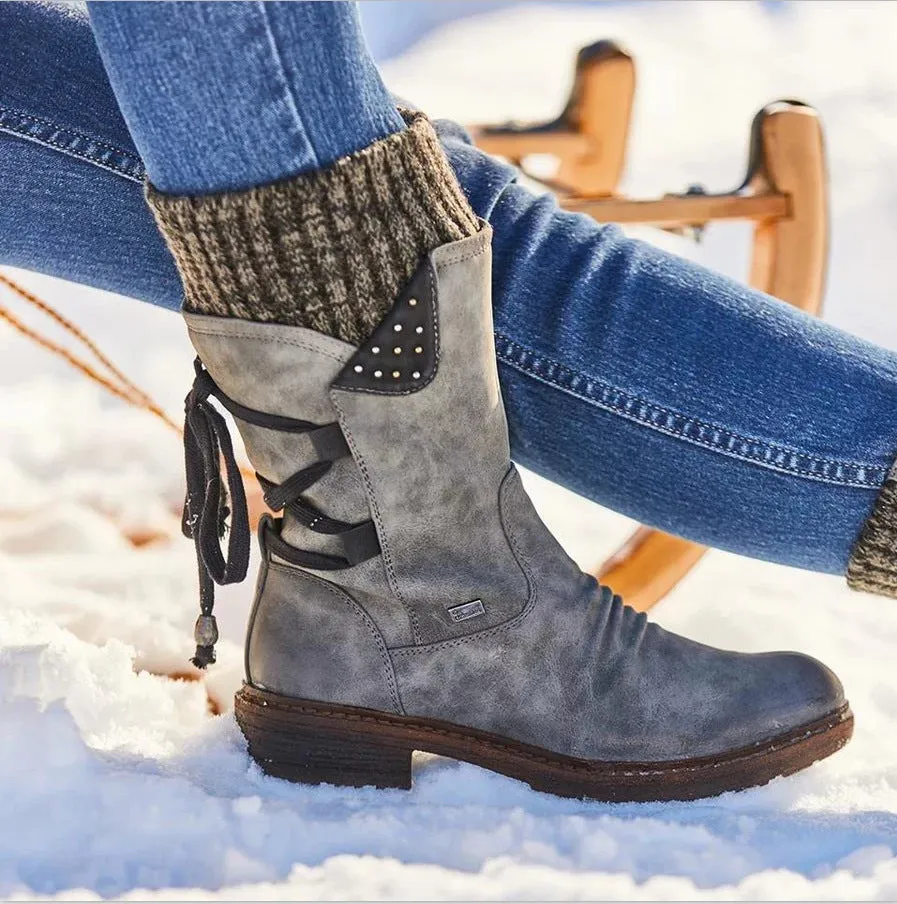 WeatherGuard™ | Mid-Calf Weatherproof Boots | Durable Waterproof Material, Slip-Resistant Sole & Insulated Comfort