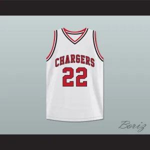 William Gates 22 St Joseph Chargers High School White Basketball Jersey Hoop Dreams