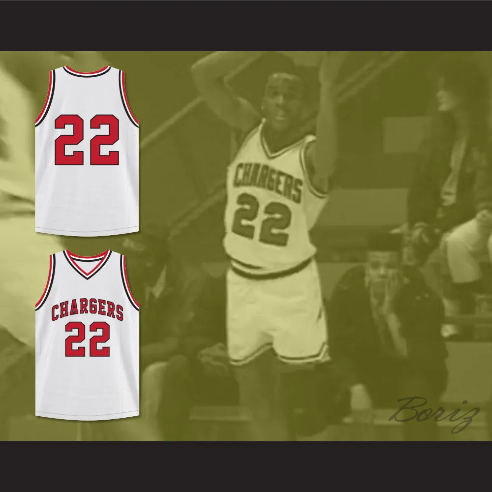 William Gates 22 St Joseph Chargers High School White Basketball Jersey Hoop Dreams