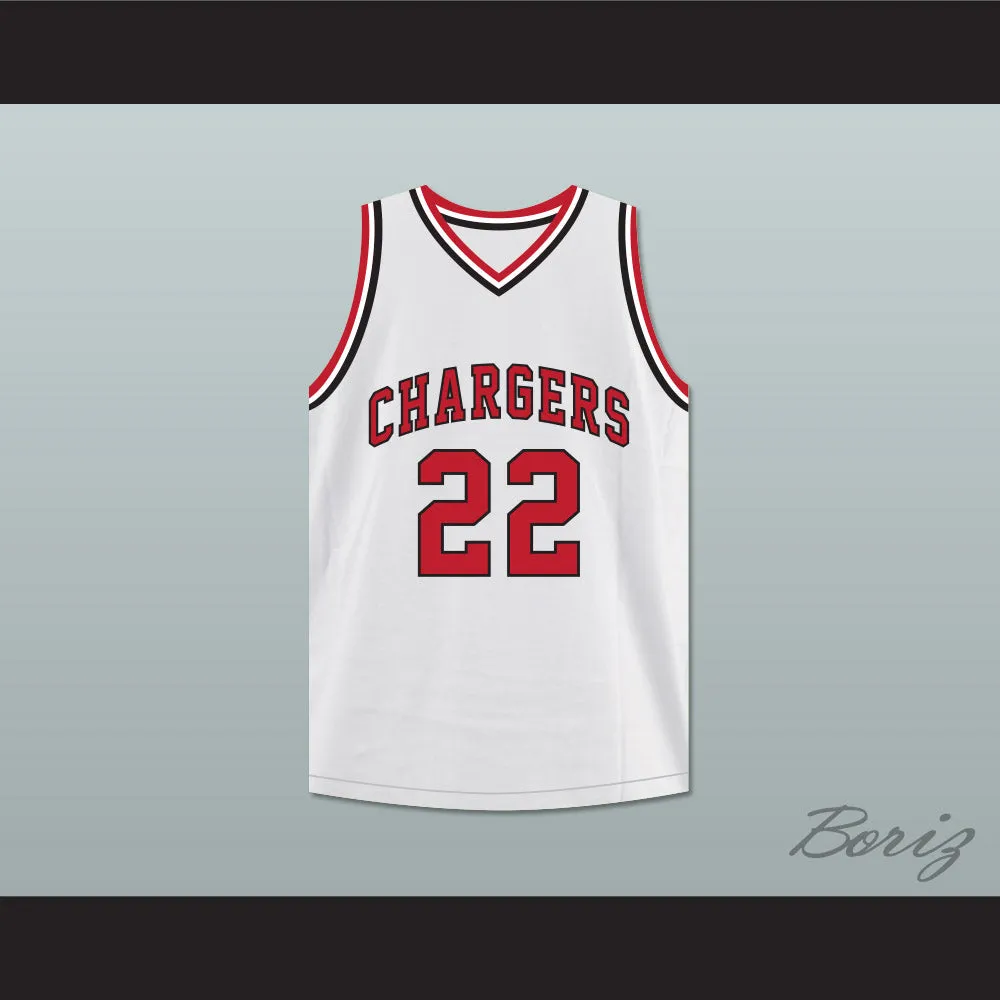 William Gates 22 St Joseph Chargers High School White Basketball Jersey Hoop Dreams