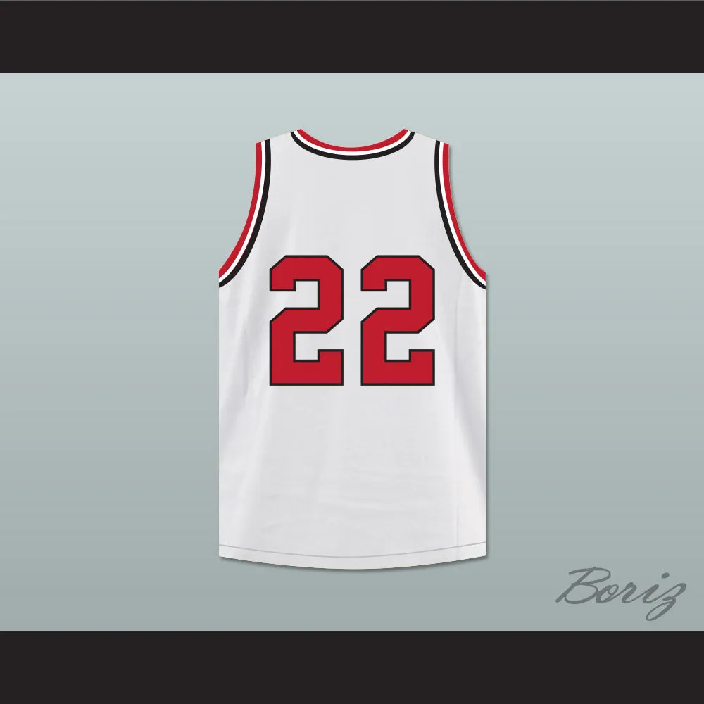 William Gates 22 St Joseph Chargers High School White Basketball Jersey Hoop Dreams