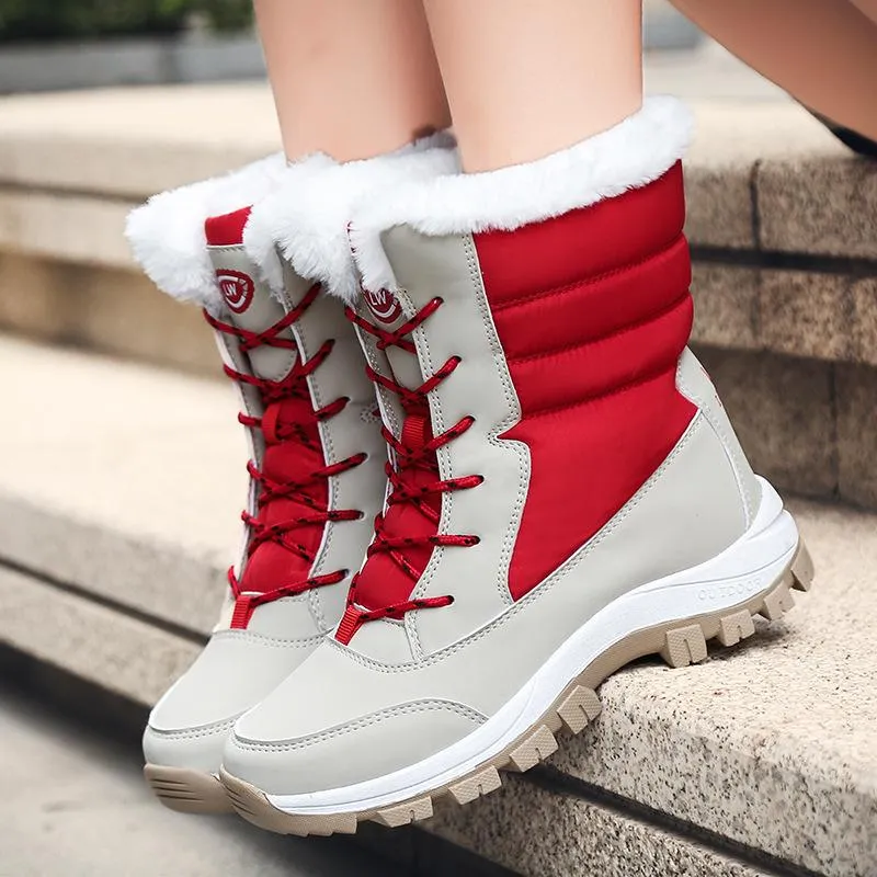 Winter Snow Boots Warm Plush Shoes
