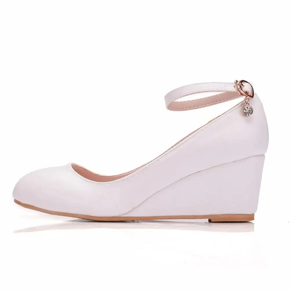 Women High Heels Buckle Ankle Strap Shoes