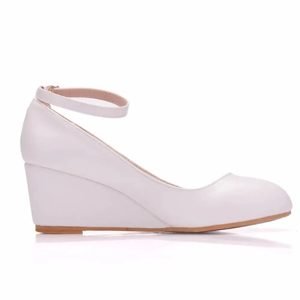 Women High Heels Buckle Ankle Strap Shoes