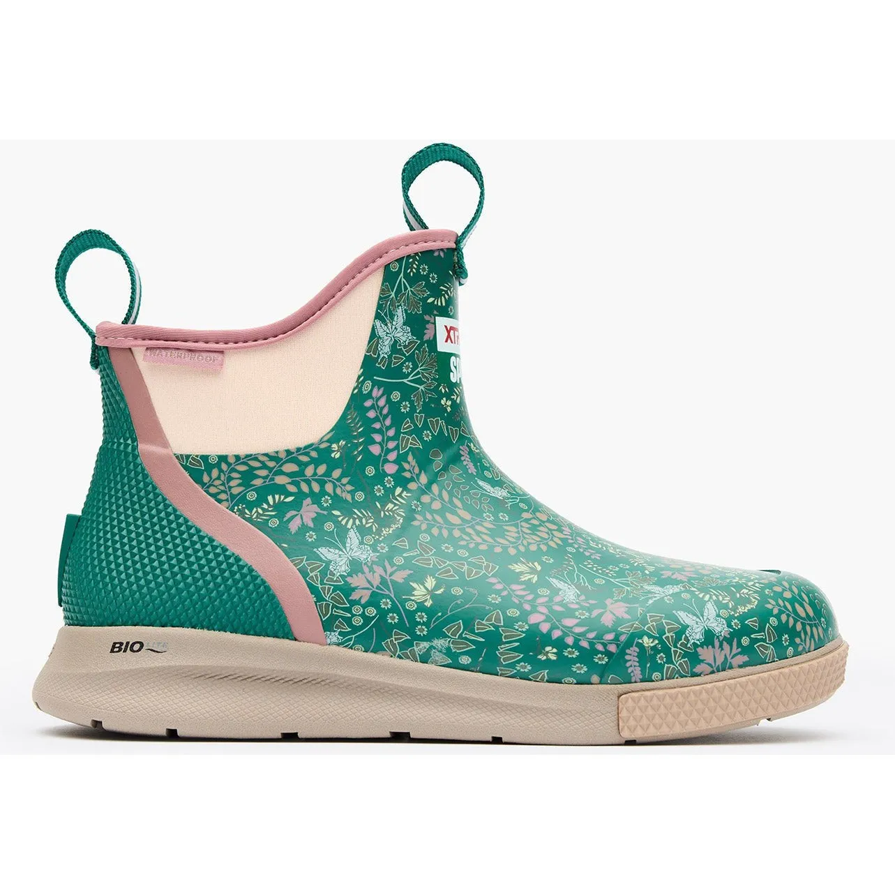 Xtratuf Women's Ankle 6" Waterproof Slip Resistant Sport Deck Boot -Green- XADSW300