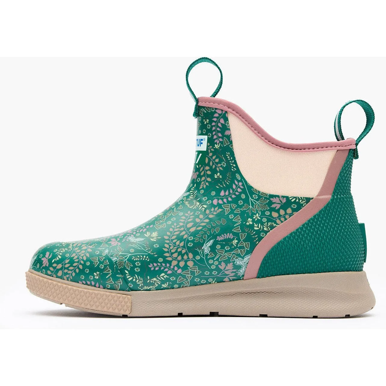 Xtratuf Women's Ankle 6" Waterproof Slip Resistant Sport Deck Boot -Green- XADSW300