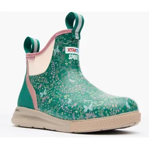 Xtratuf Women's Ankle 6" Waterproof Slip Resistant Sport Deck Boot -Green- XADSW300