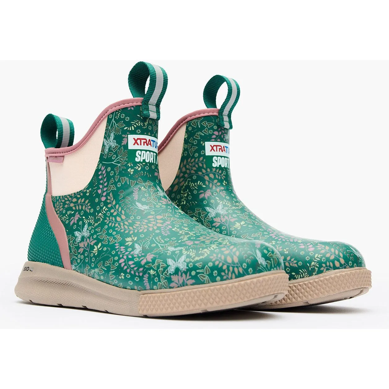 Xtratuf Women's Ankle 6" Waterproof Slip Resistant Sport Deck Boot -Green- XADSW300