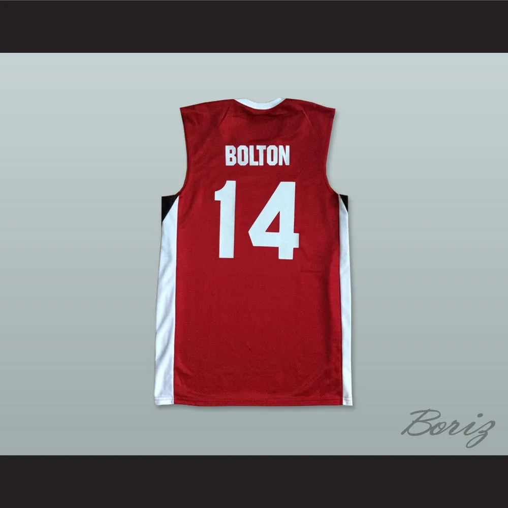 Zac Efron Troy Bolton 14 East High School Wildcats Red Basketball Jersey